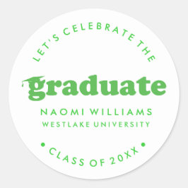 BOLD MODERN RETRO GRADUATE | ABSCHLUSS STICKER