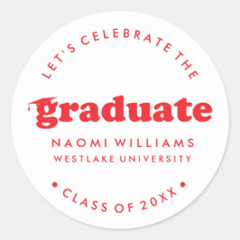 BOLD MODERN RETRO GRADUATE | ABSCHLUSS STICKER