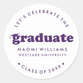 BOLD MODERN RETRO GRADUATE | ABSCHLUSS STICKER