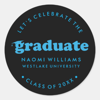 BOLD MODERN RETRO GRADUATE | ABSCHLUSS STICKER