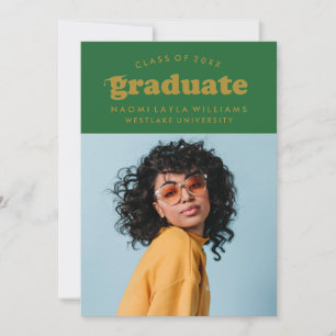 BOLD MODERN RETRO GRADUATE   EINLADUNG VON ABSCHLÜ