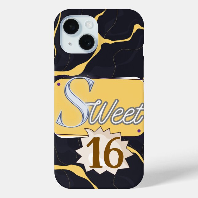 Bold Modern Typography iPhone Case – Minimal cover (Rückseite)