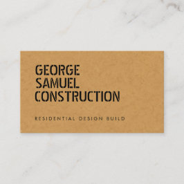 Bold Molded Realtor Business QR Code Light Tan Visitenkarte