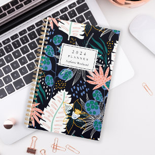 Bold Motif botanique tropical Monogramme 2024