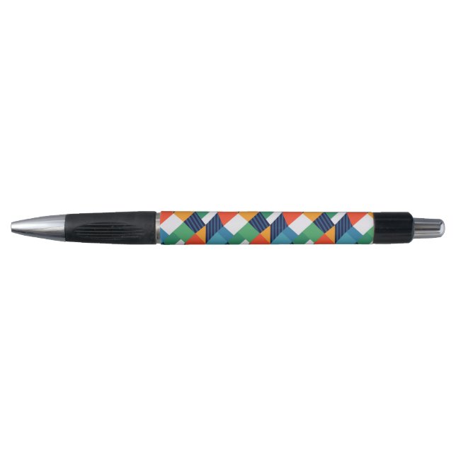 Bold Multicolour Geometric Abstract Kugelschreiber (Vorderseite)
