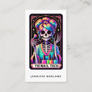 Bold Nail Tech Tarot Card Business Card Visitenkarte
