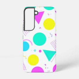 Bold Neon Memphis Geometric 80s Design Samsung Galaxy Hülle