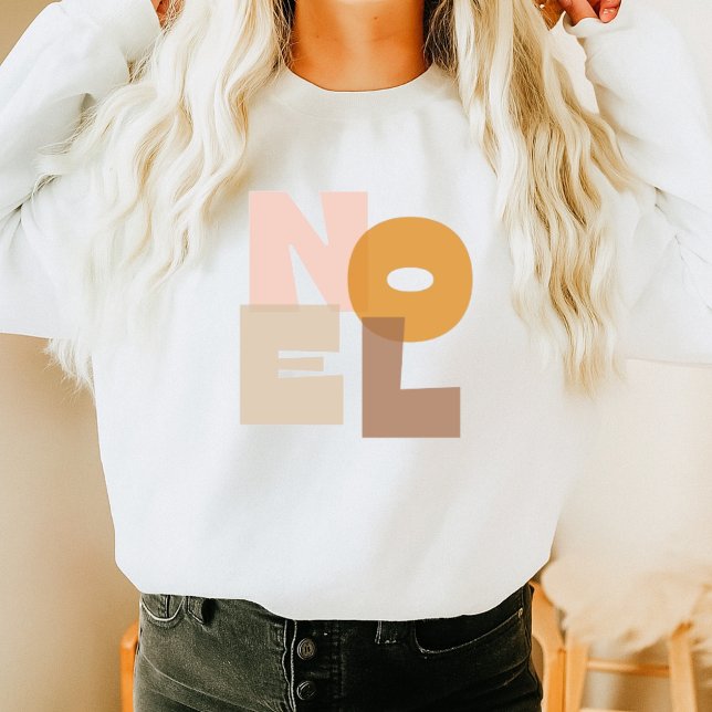 Bold Pastel Noel Women Sweatshirt  (Créateur téléchargé)