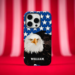 Bold Patriotic Bald Eagle USA Pride Modern America iPhone 16 Pro Hülle