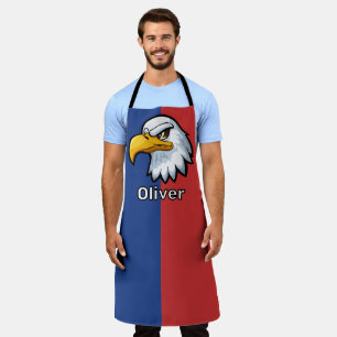 Bold Patriotic Cartoon Eagle Personalisiert Schürze