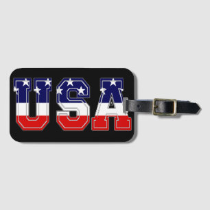BOLD PATRIOTIC U.S.A. AMERICAN FLAG COOL GEPÄCKANHÄNGER