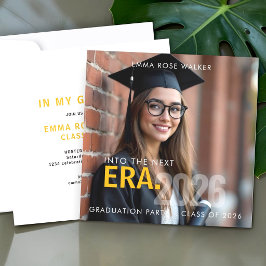 Bold Photo Graduation Party Invite Grad Era Einladung