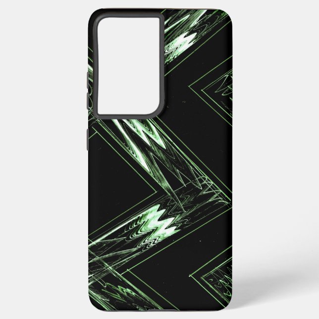 Bold Pine Green Pattern Samsung Galaxy Hülle (Rückseite)