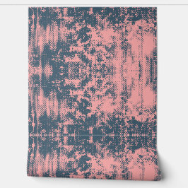 Bold Pink and Teal Abstract Texture  Tapete