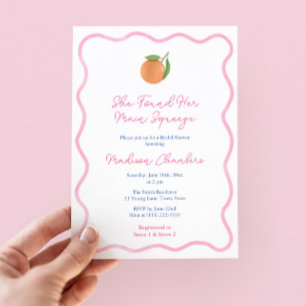 Bold Pink Citrus Main Squeeze Brautparty Einladung
