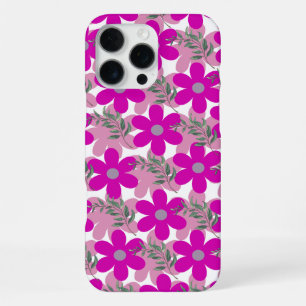 'Bold Pink Floral'-Muster iPhone 16 Pro Max Hülle