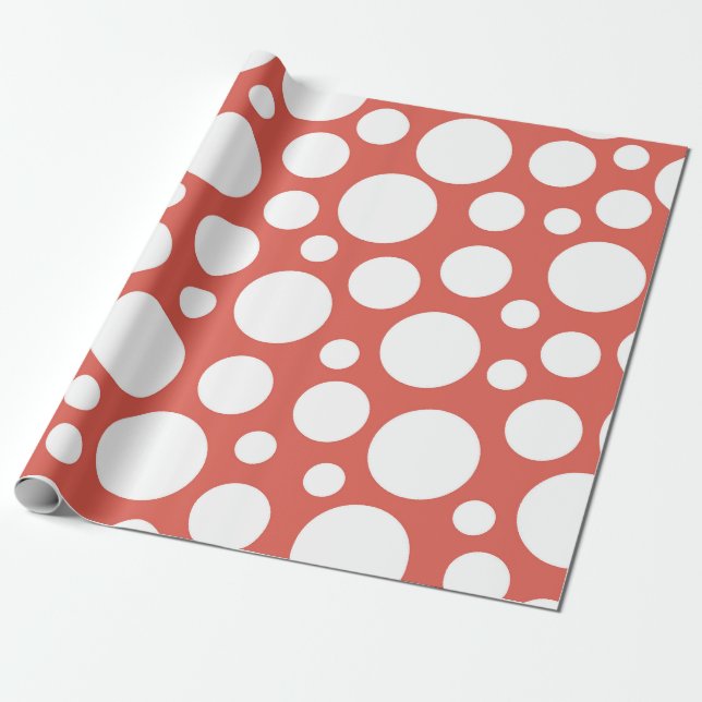 Bold Polka Dot Pattern Geschenkpapier (Ungerollt)