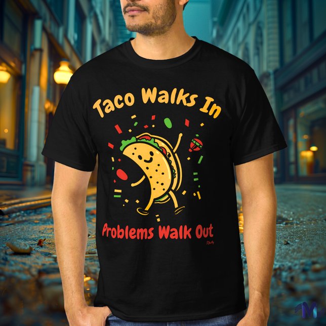 Bold Pop Art Taco Graphic T - Shirt (Von Creator hochgeladen)