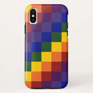 Bold Rainbow Checkerboard Pattern Case-Mate iPhone Hülle
