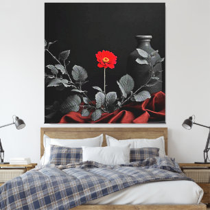 Bold Red Awakening Leinwanddruck