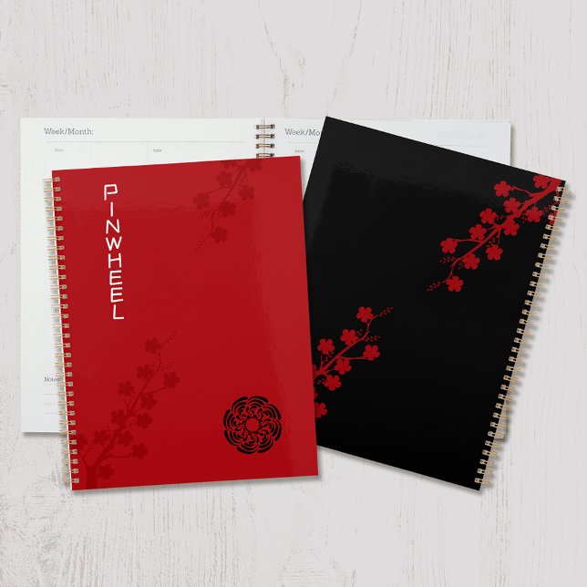 Bold Red Floral Planer (Von Creator hochgeladen)