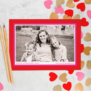 Bold Red Frame Valentine's Day Carte photo