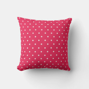 Bold Red Polka Dot Pattern Kissen