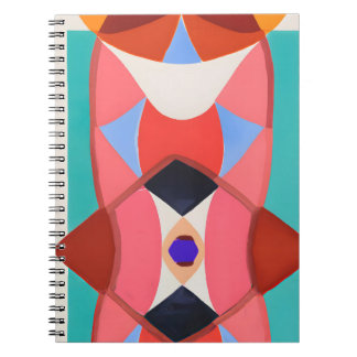 Bold Retro Geometric Kaleidoskop Art Notizblock