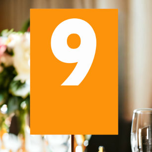 Bold Retro Wedding Tischnummer
