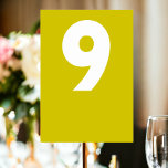 Bold Retro Wedding Tischnummer<br><div class="desc">Tischnummer in einer farbenfrohen Retro-Platzkarte Wedding aus Ricaso - fügen Sie Ihre Tischnummern zu diesen großartigen Karten - perfekt für Ihren Hochzeitsempfang - in einem modernen,  zesty fun-Stil entworfen - ergänzt die anderen Produkte der Kollektion</div>