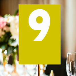 Bold Retro Wedding Tischnummer