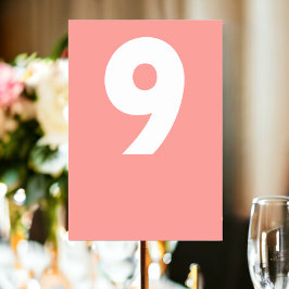 Bold Retro Wedding Tischnummer
