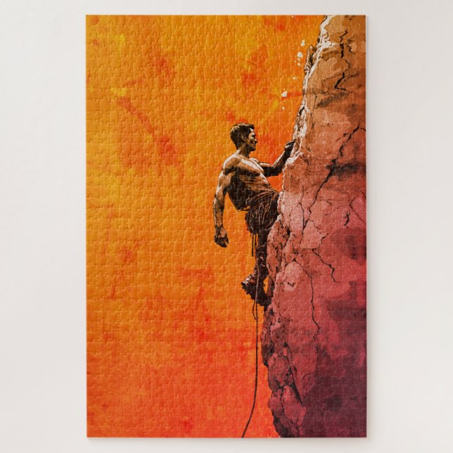 Bold Rock Climber Wall Art (Vertikal)