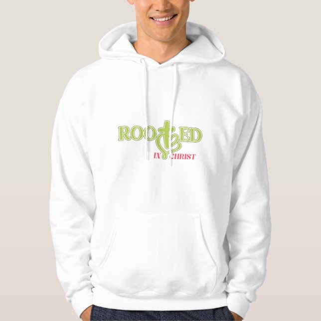 Bold Rooted in Christ Bible Verse Hoodie (Vorderseite)