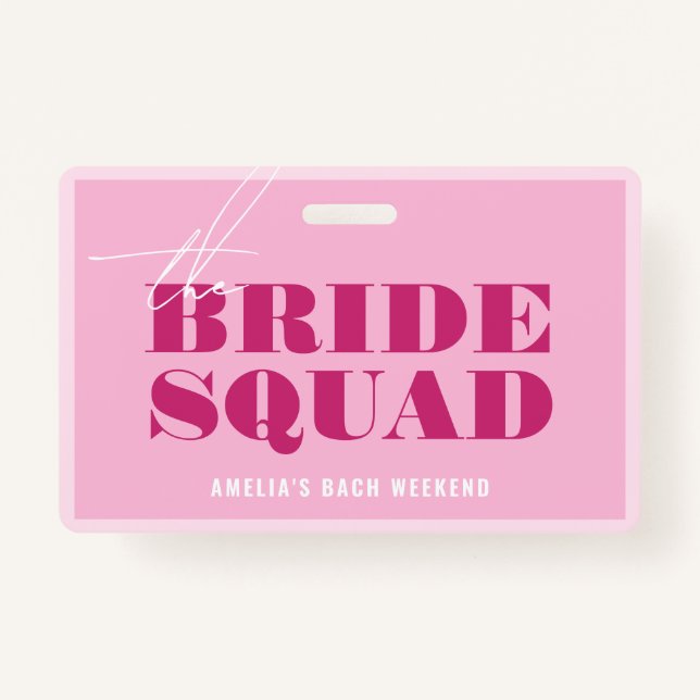 Bold Rose Bachelorette Acheter La Mariée Un Badge  (Devant)
