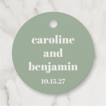 Bold Sage Green Chic Moderne Hochzeit Custom