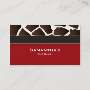 Bold Salon Wellness-Center Business Card Trendy Gi Visitenkarte
