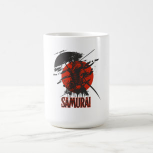 Bold Samurai Warrior - japanische Kunst Kaffeetasse