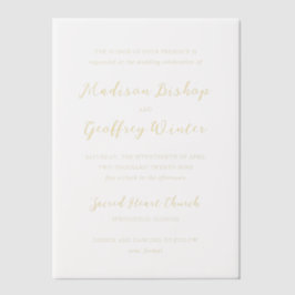 Bold Script Butter Yellow Elegant Wedding
