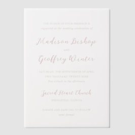 Bold Script Pink Elegant Wedding
