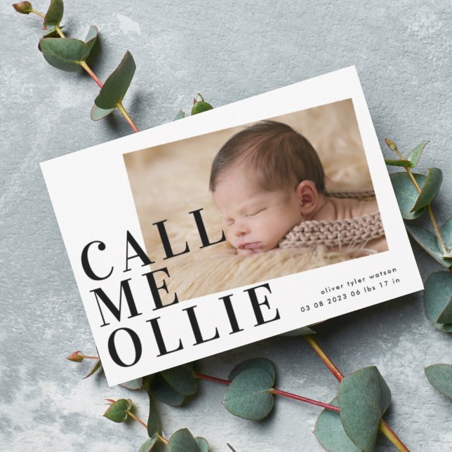 Bold Simple minimalist Foto von Call Me Birth (Von Creator hochgeladen)