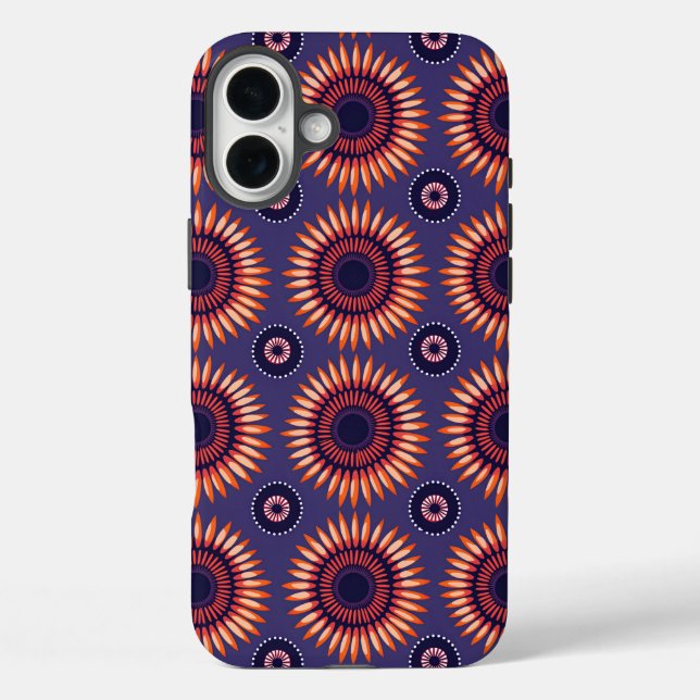 Bold South African Shweshwe Inspiriert iPhone 16 Plus Hülle (Rückseite)