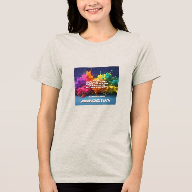 Bold Statement-T - Shirt" Tri-Blend Shirt (Vorderseite)