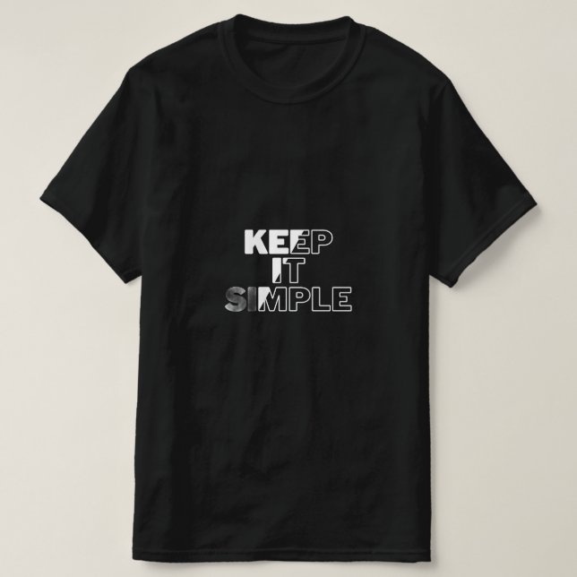 "Bold & Stylish | Schwarzer grafischer T - Shirt (Design vorne)