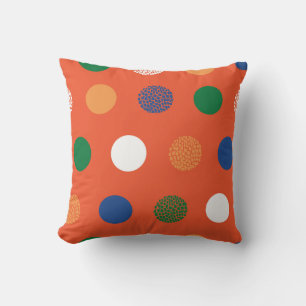 Bold Textured Polka Dots Kissen