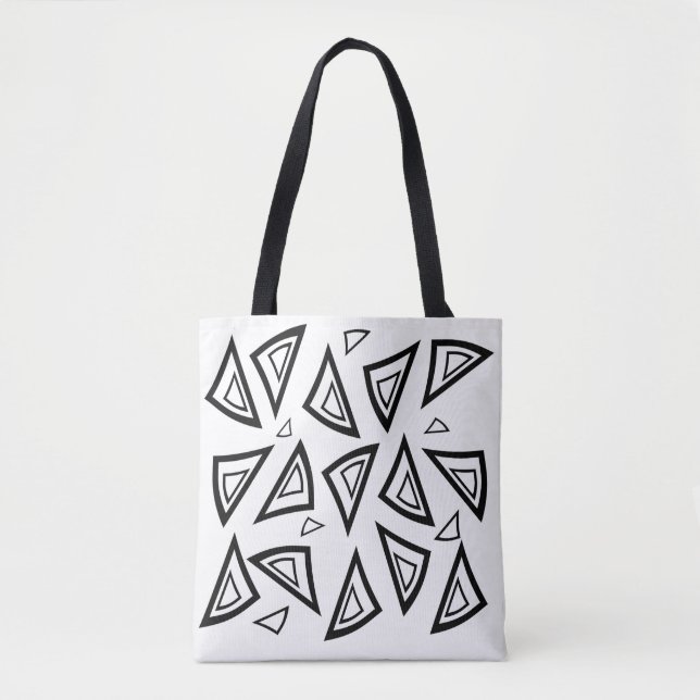 Bold Tri Art Geometric Tote Bag Tasche (Vorderseite)
