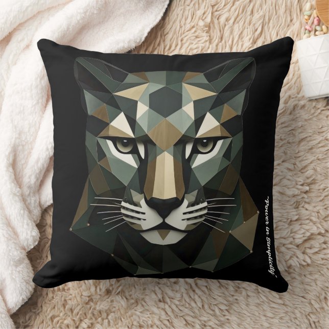 "Bold Triangular Form" Throw Pillow Kissen (Decke)
