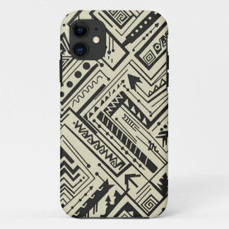 Bold Tribal Geometric Pattern – Black and Cream Ab Case-Mate iPhone Hülle