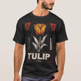 Bold Tulip Blume Dutch Heritage Vintag Design T-Shirt