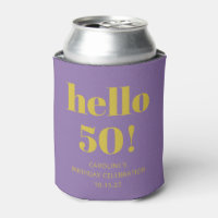 Bold Typografy Lila Yellow Modern Birthday